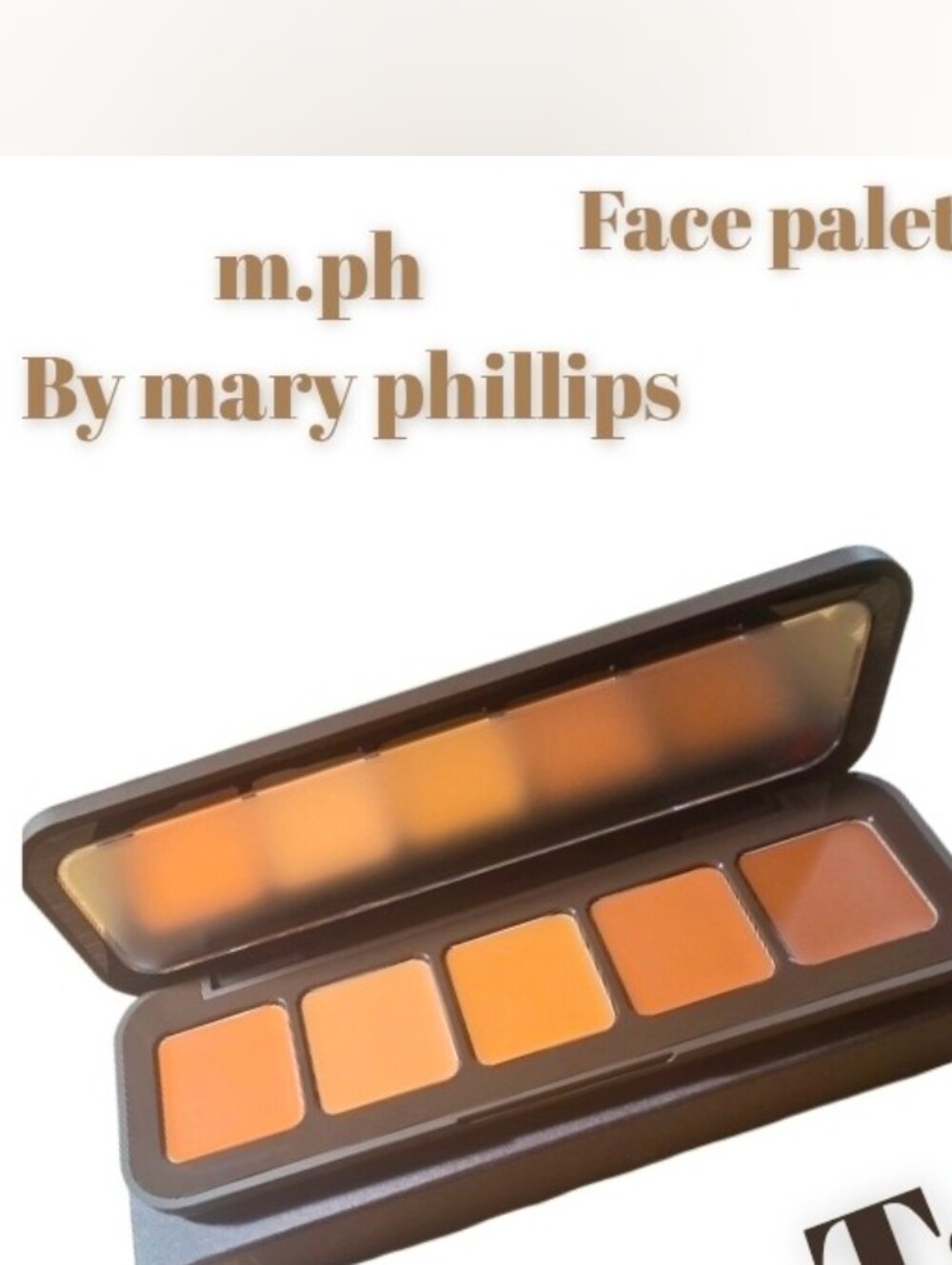m.ph by Mary Phillips Underpainting Face Highlight & Contour Palette Tan NEW